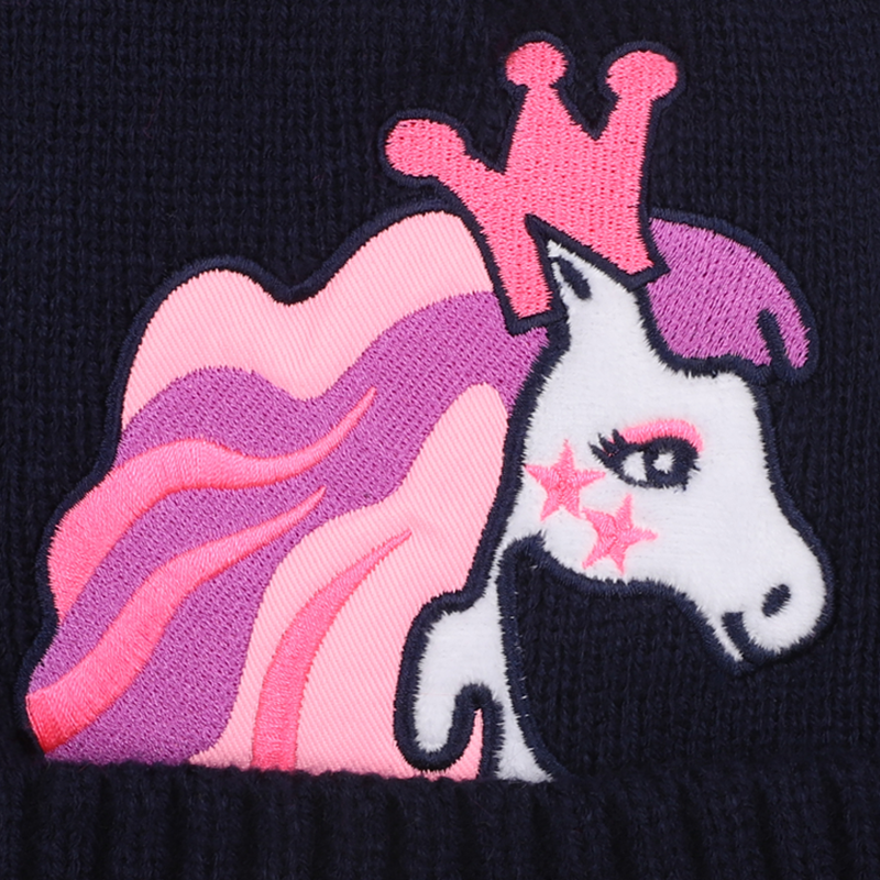 Bonnet tricot avec pompon BILLIEBLUSH 
                    FILLE