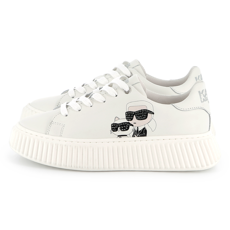 Baskets basses à lacets KARL LAGERFELD KIDS 
                    FILLE
