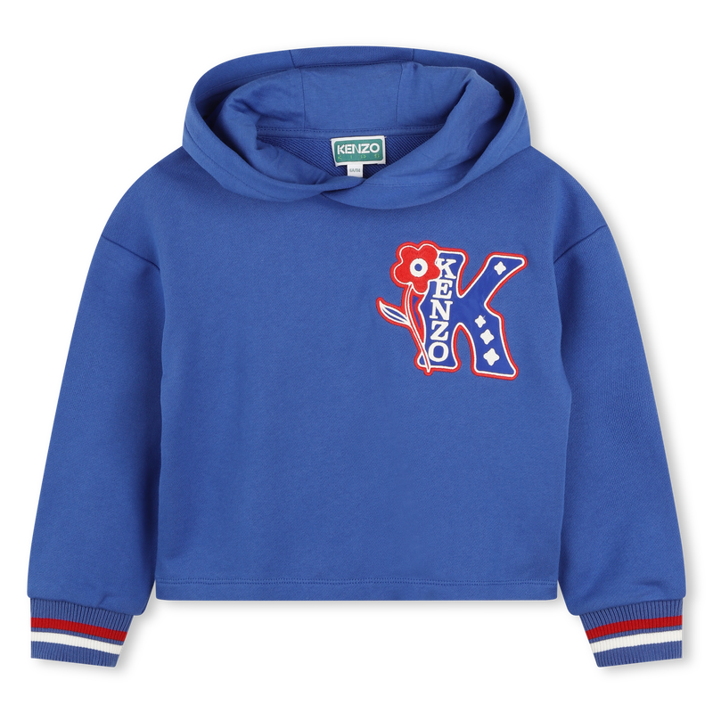 Sweat-shirt brodé à capuche KENZO KIDS 
                    FILLE