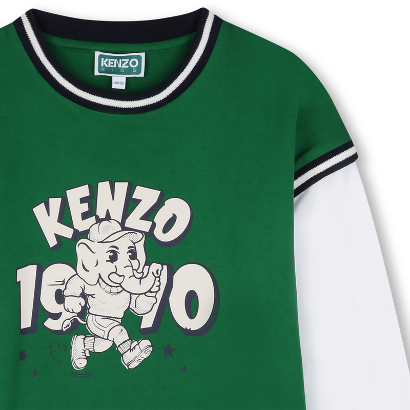 Tee-shirt manches longues KENZO KIDS 
                        GARCON