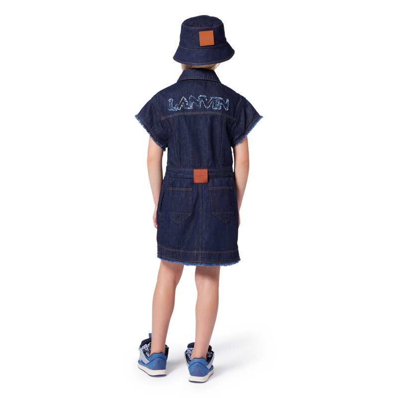 Robe en jean à manches courtes LANVIN 
                    FILLE
