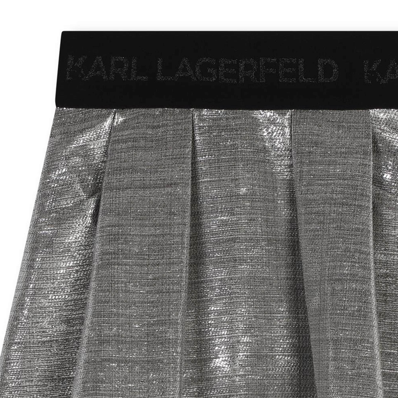 Jupe midi métallisée KARL LAGERFELD KIDS 
                    FILLE