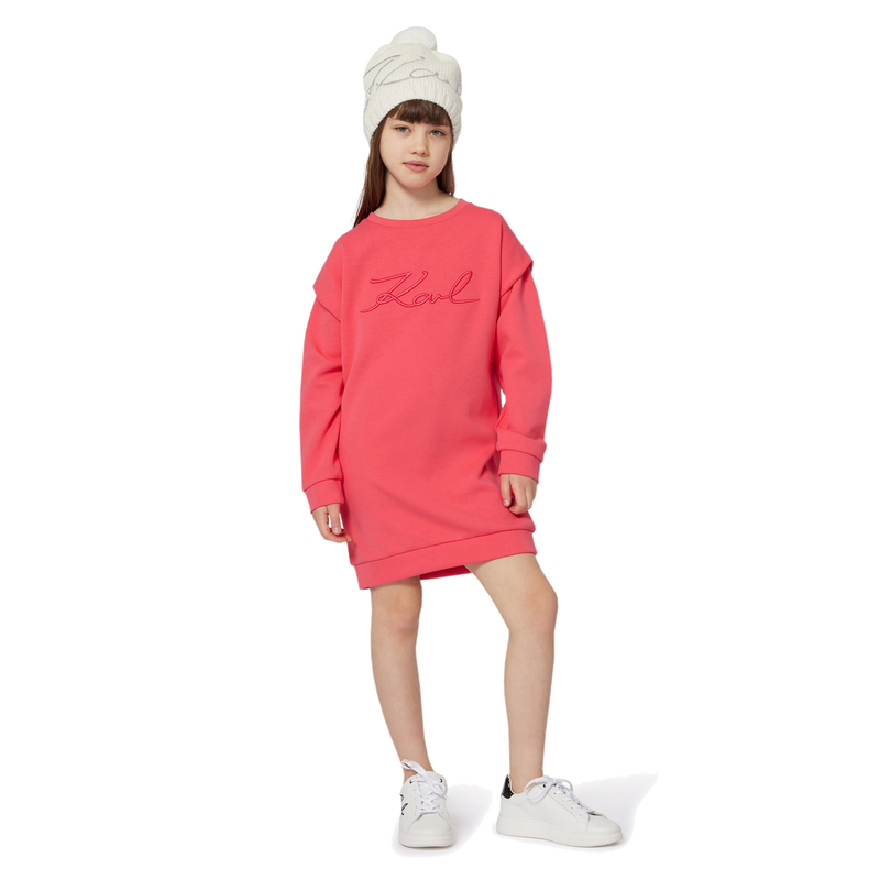 Bonnet tricot à pompon KARL LAGERFELD KIDS 
                    FILLE