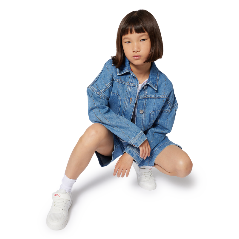 Veste en jean &agrave; rayures Hugo 
                        FILLE
