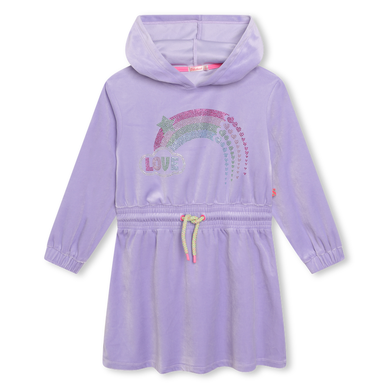 Robe à capuche en velours BILLIEBLUSH 
                    FILLE