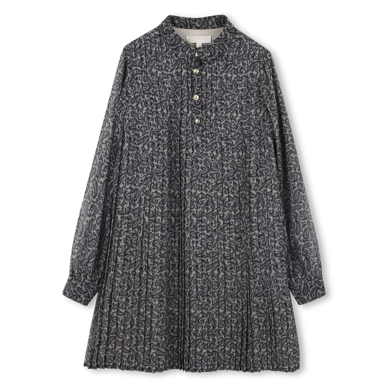 Robe plissée manches longues MICHAEL KORS 
                    FILLE