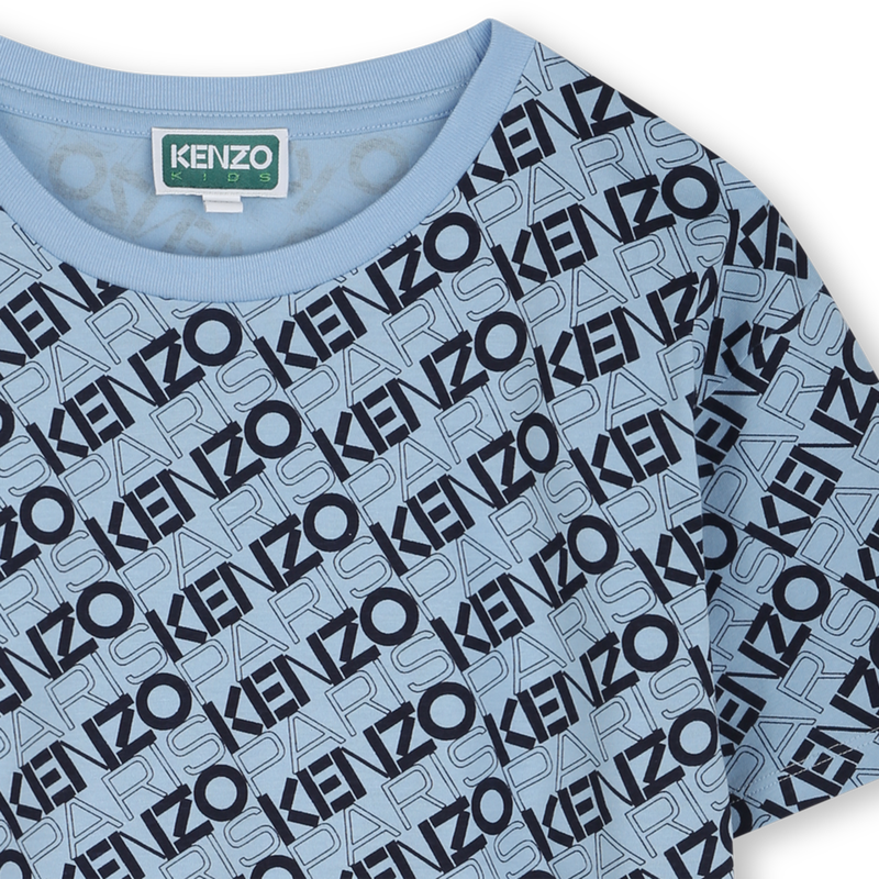 T-shirt imprimé en coton KENZO KIDS 
                    GARCON