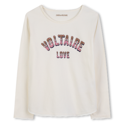 T-shirt manches longues imprimé ZADIG & VOLTAIRE FILLE