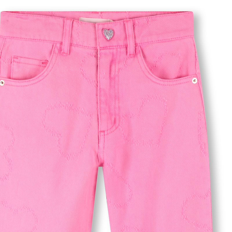 Pantalon en sergé avec coeurs BILLIEBLUSH 
                    FILLE