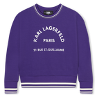 Sweat-shirt avec imprim&eacute; plac&eacute; KARL LAGERFELD KIDS 
                    FILLE