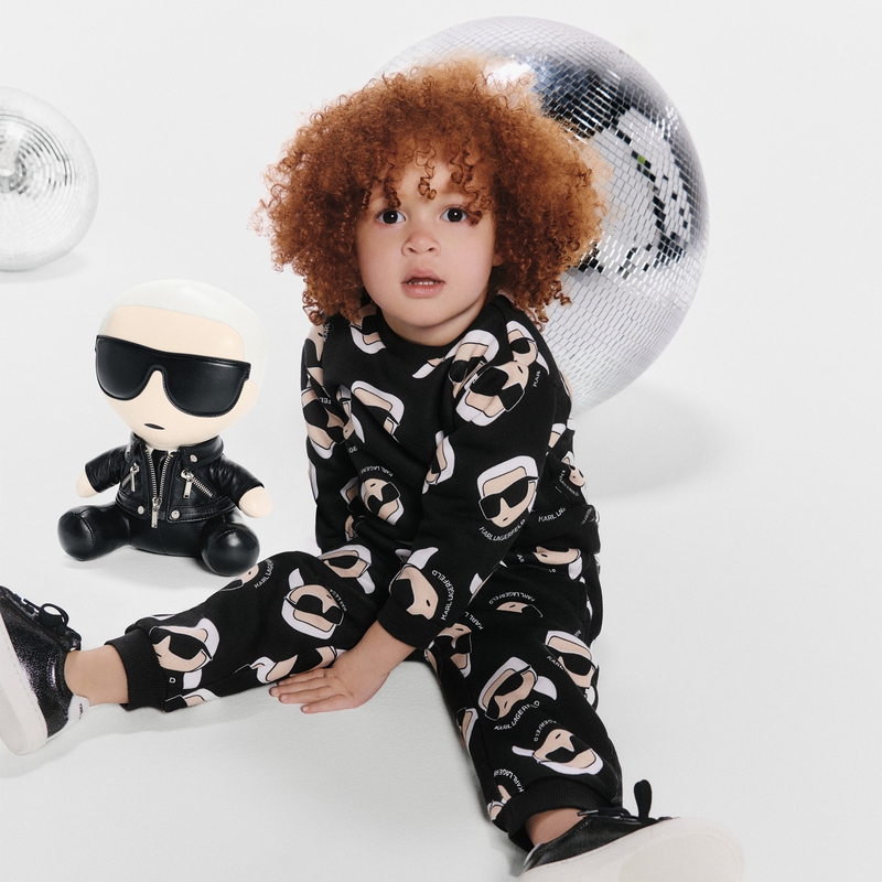 Sweat en molleton gratt&eacute; KARL LAGERFELD KIDS 
                        GARCON