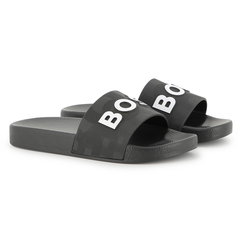 Claquettes avec sigle BOSS 
                    GARCON