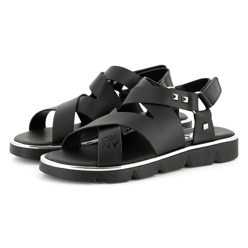 Sandales en cuir DKNY 
                    FILLE