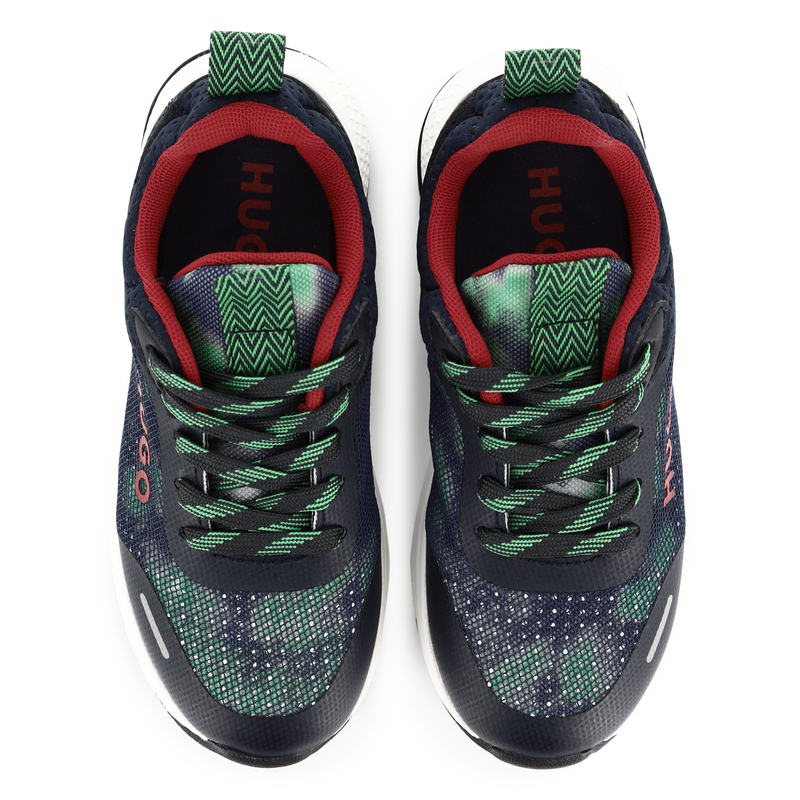 Baskets lac&eacute;es imprim&eacute;es Hugo 
                        GARCON