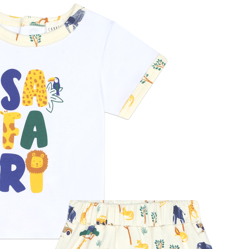 T-shirt et short en CARREMENT BEAU 
                    GARCON