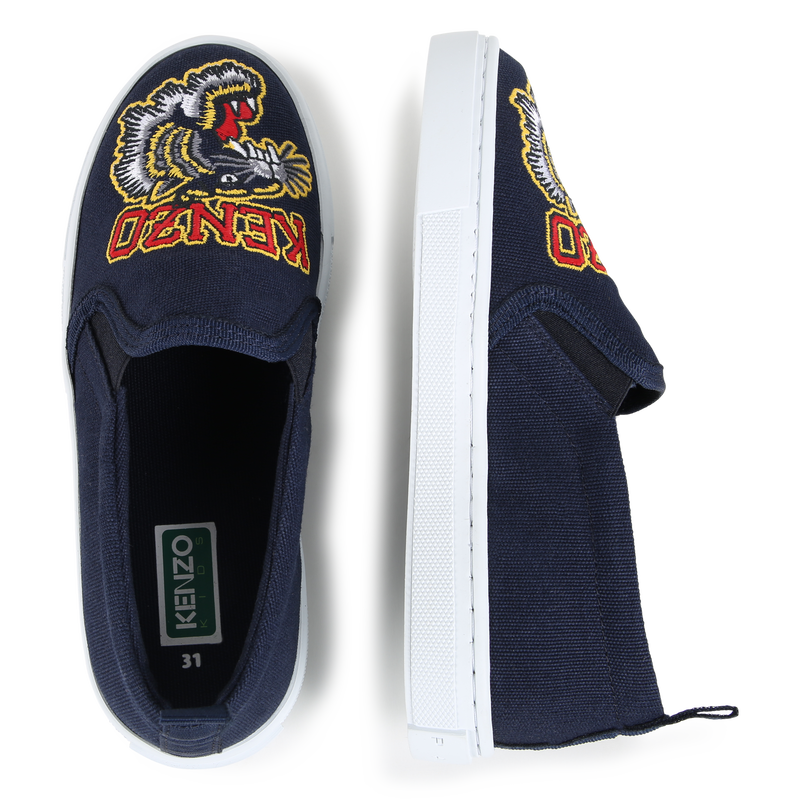 Chaussures avec Tigre brod&eacute; KENZO KIDS 
                        UNISEXE
