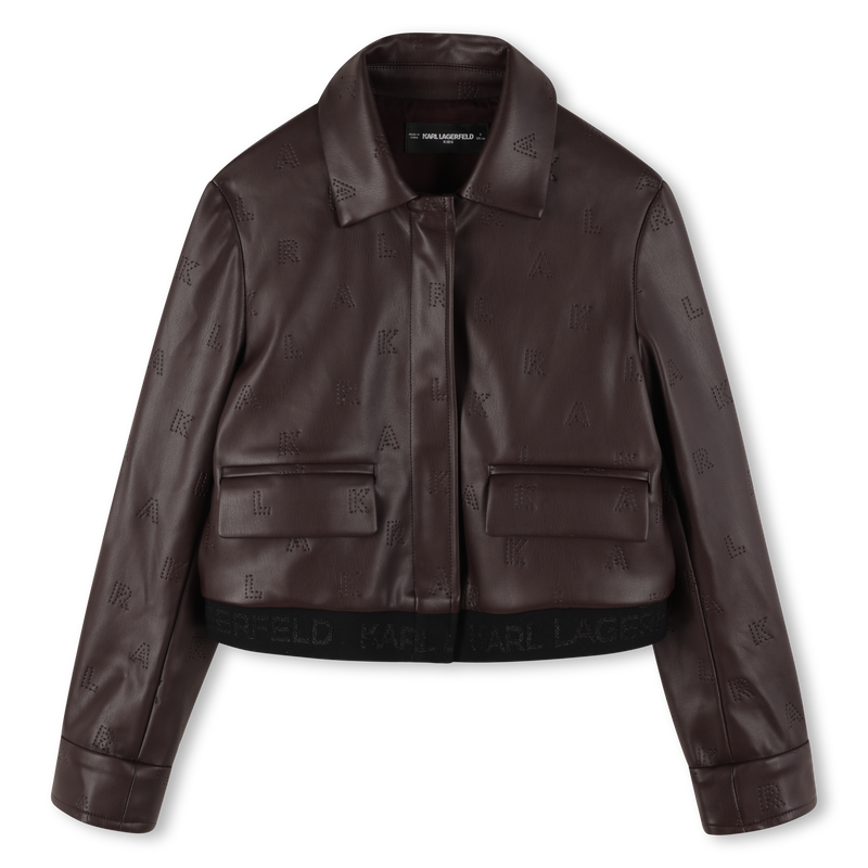 Veste avec fermeture zippée KARL LAGERFELD KIDS 
                    FILLE