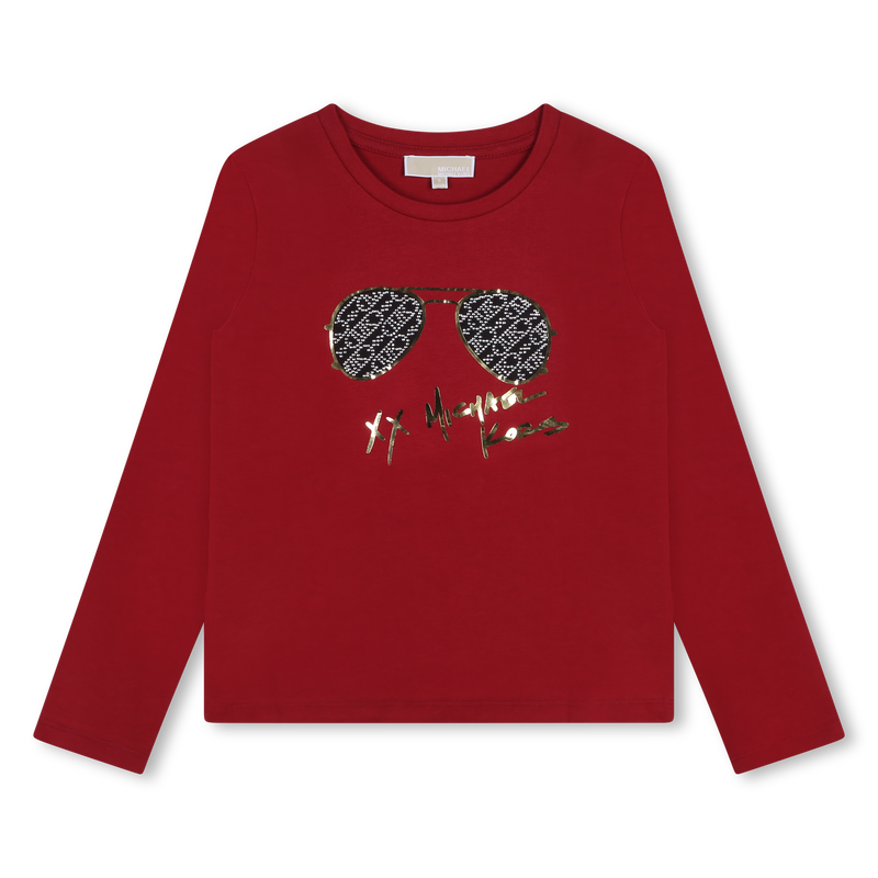 T-shirt clouté manches longues MICHAEL KORS 
                    FILLE