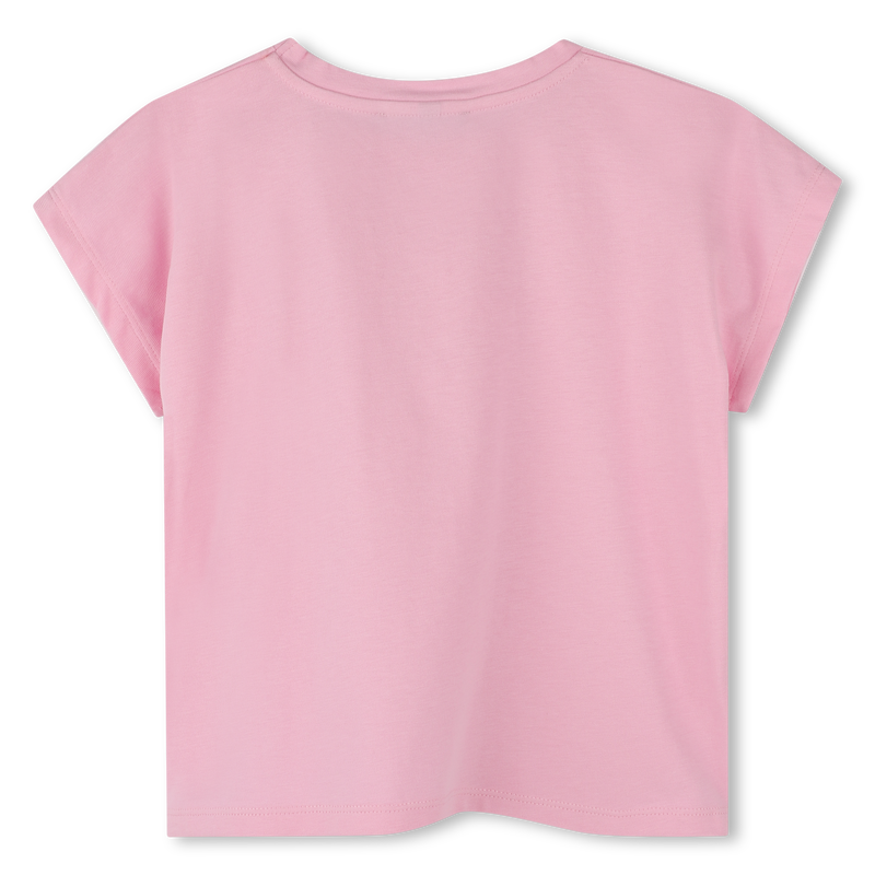 T-shirt noué en coton DKNY 
                    FILLE