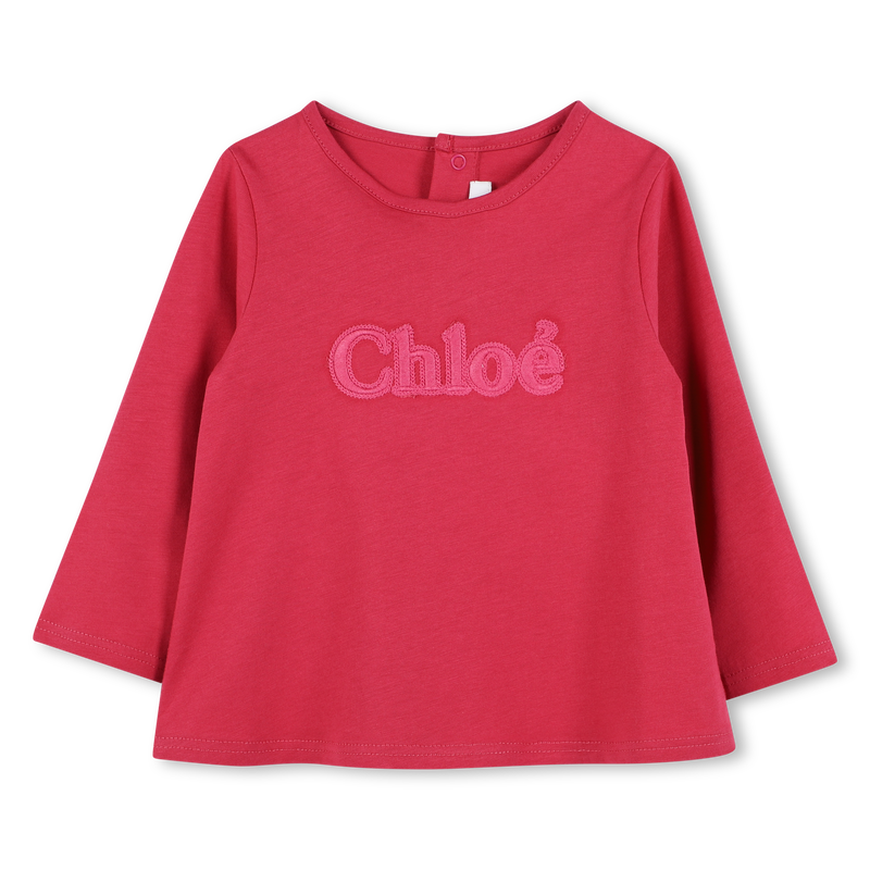 T-shirt avec sigle brodé CHLOE 
                    FILLE