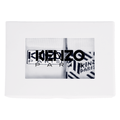 Lot de 2 paires de chaussettes tricot KENZO KIDS UNISEXE