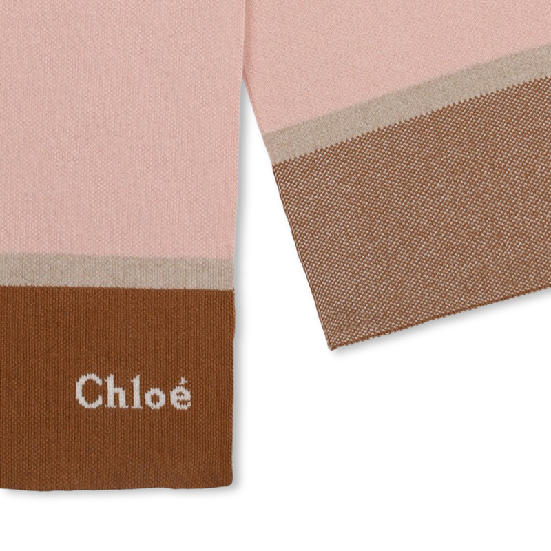 Écharpe tricolore en tricot CHLOE 
                    FILLE