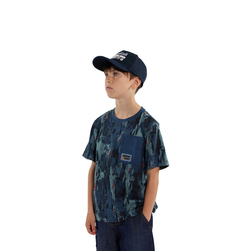 T-shirt multicolore avec poche TIMBERLAND 
                    GARCON