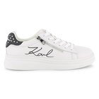 Basket en cuir de vachette KARL LAGERFELD KIDS 
                    FILLE