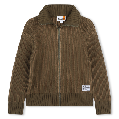 Cardigan zipp&eacute; en tricot TIMBERLAND GARCON