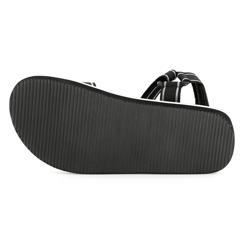 Sandales avec fermeture par bandes auto aggripante KARL LAGERFELD KIDS 
                    FILLE
