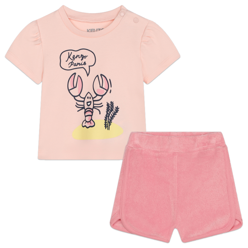 Ensemble short et T-shirt KENZO KIDS 
                    FILLE