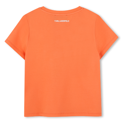 T-shirt avec imprim&eacute; plac&eacute; KARL LAGERFELD KIDS FILLE