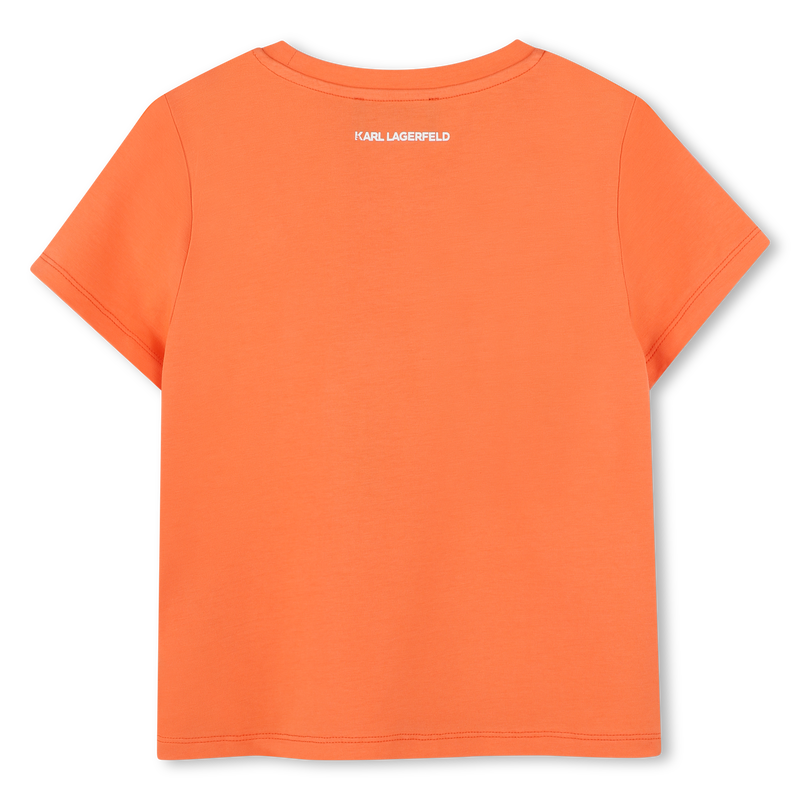 T-shirt avec imprim&eacute; plac&eacute; KARL LAGERFELD KIDS 
                        FILLE