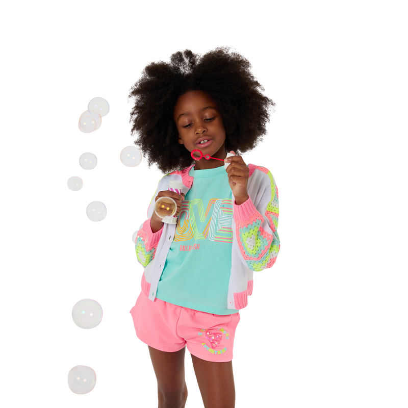 Short molletonné orné de sequins BILLIEBLUSH 
                    FILLE