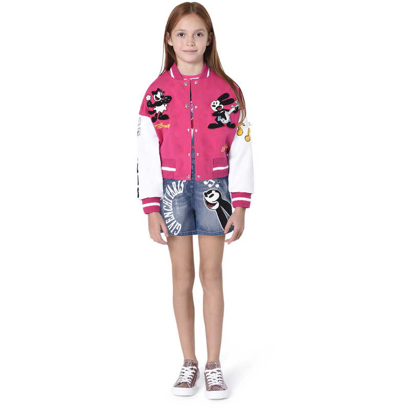 Salopette en jean avec badges GIVENCHY 
                    FILLE