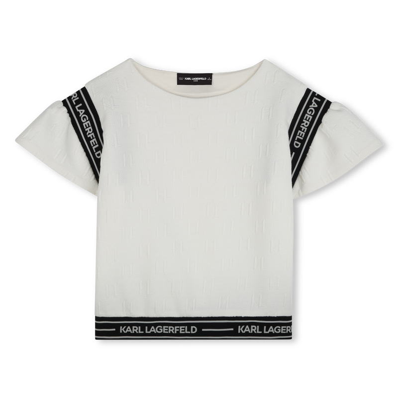T-shirt &agrave; manches volant&eacute;es KARL LAGERFELD KIDS 
                        FILLE