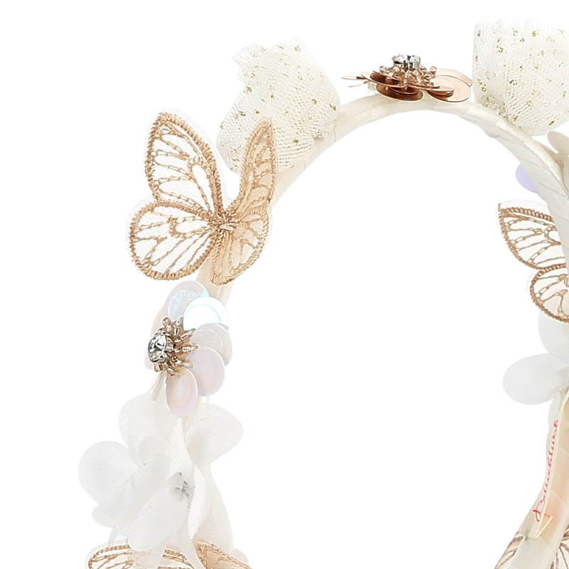 Serre-t&ecirc;te fleurs et papillons BILLIEBLUSH 
                        FILLE