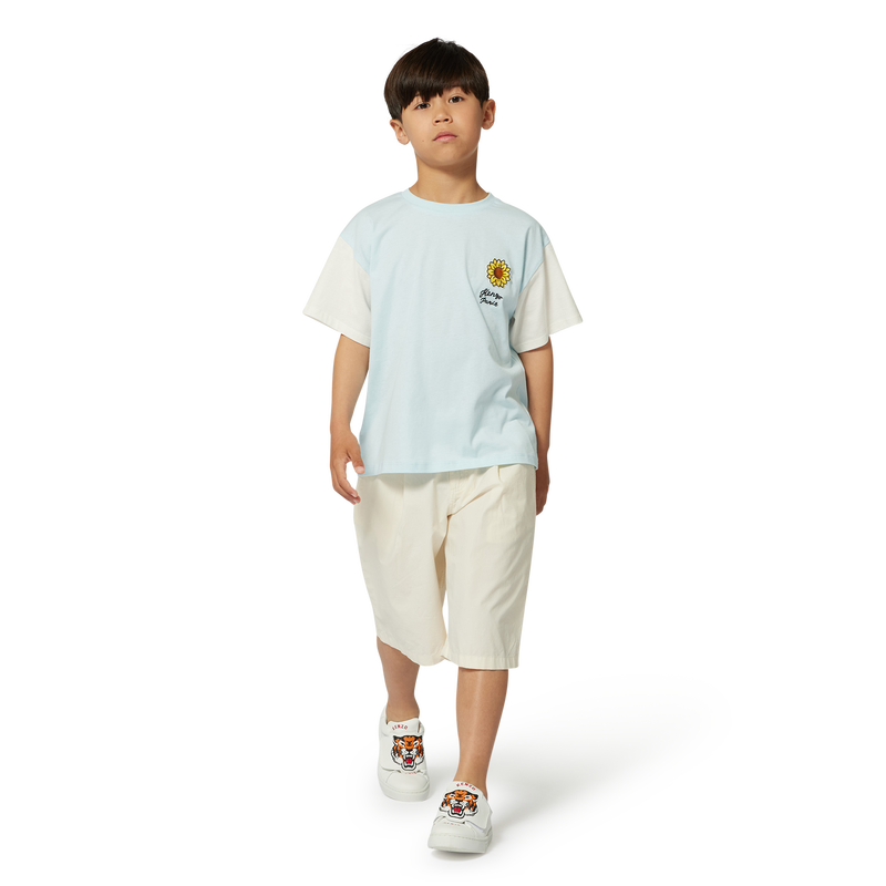 Bermuda en coton uni KENZO KIDS 
                    GARCON