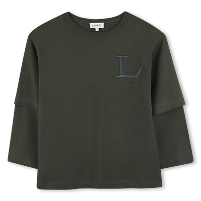 Tee-shirt effet doubles manches LANVIN GARCON