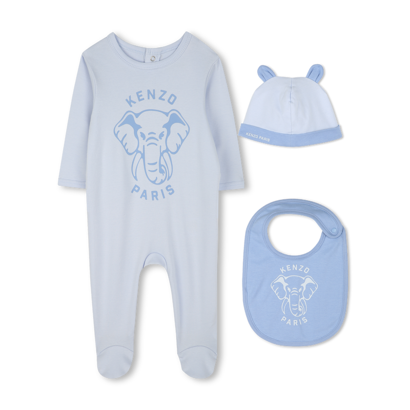 Pyjama, bonnet et bavoir coton KENZO KIDS 
                    UNISEXE