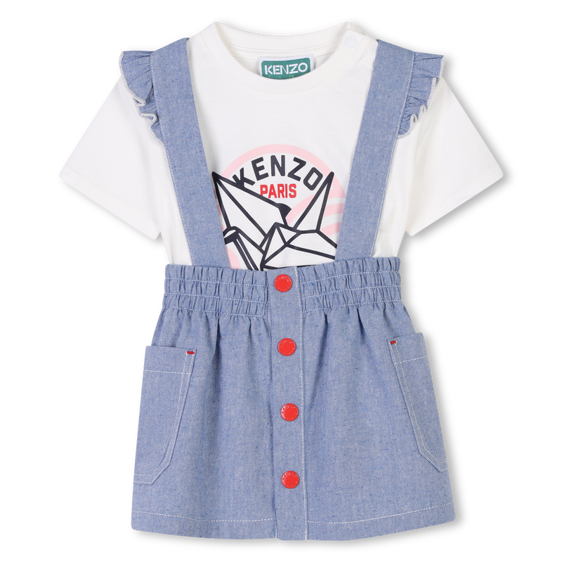 Ensemble T-shirt et jupe KENZO KIDS 
                    FILLE