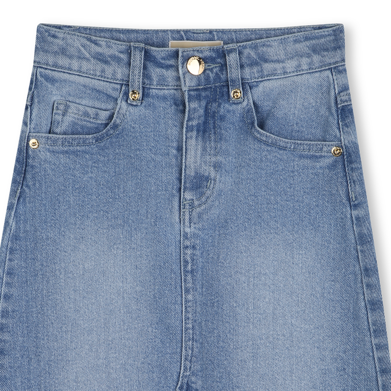 Jupe mi-longue en jean MICHAEL KORS 
                    FILLE