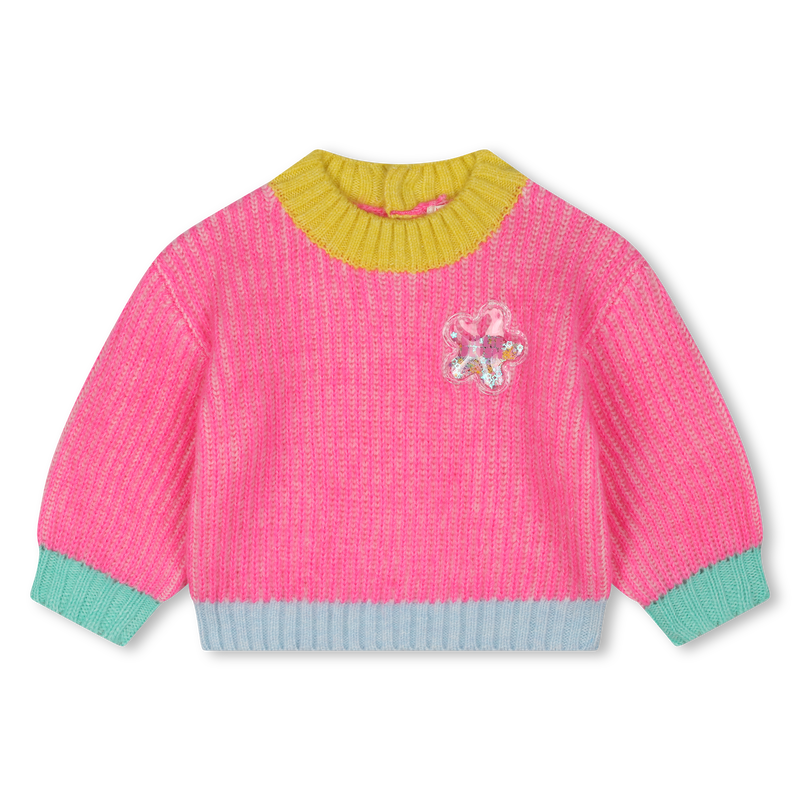 Pull multicolore pressionné BILLIEBLUSH 
                    FILLE