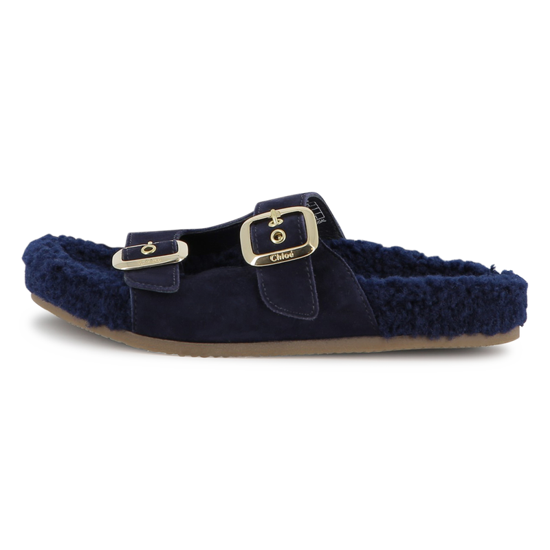 Sandales en cuir suédé de vache CHLOE 
                    FILLE