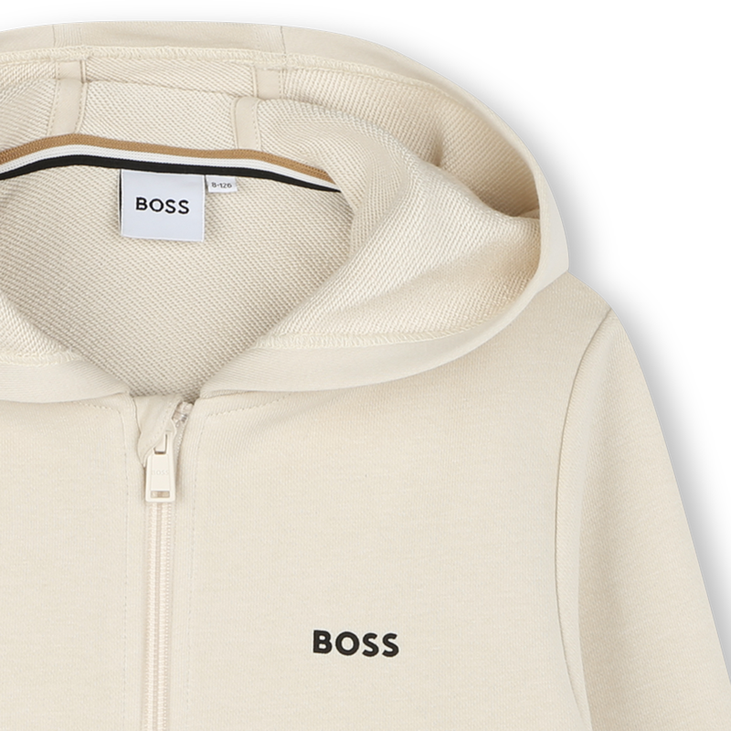 Sweat-shirt zippé à capuche BOSS 
                    GARCON