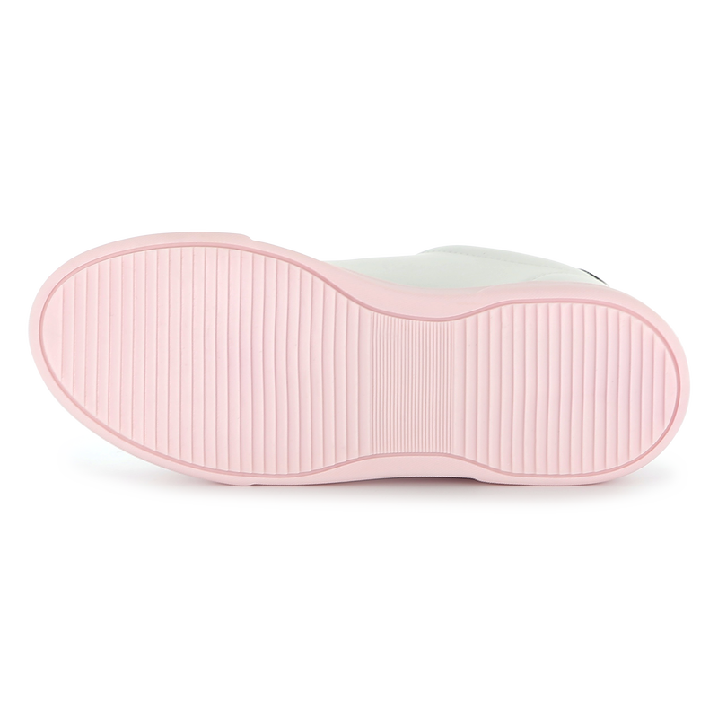 Baskets en cuir à lacets KARL LAGERFELD KIDS 
                    FILLE