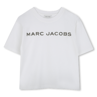 T-shirt en coton avec strass MARC JACOBS FILLE