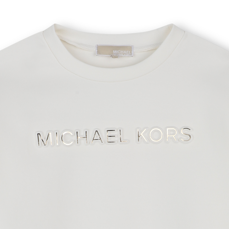Robe manches longues bi-matières MICHAEL KORS 
                    FILLE