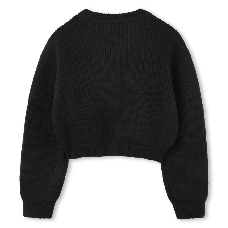 Pull court avec sigle clouté Hugo 
                    FILLE