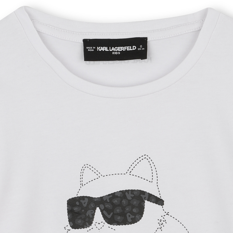 T-shirt &agrave; manches longues KARL LAGERFELD KIDS 
                        FILLE